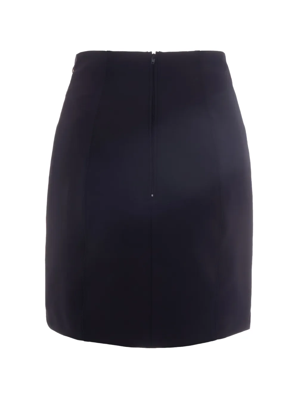 Elisabetta Franchi Mini-rok met logoplakkaat en ceintuur Zwart