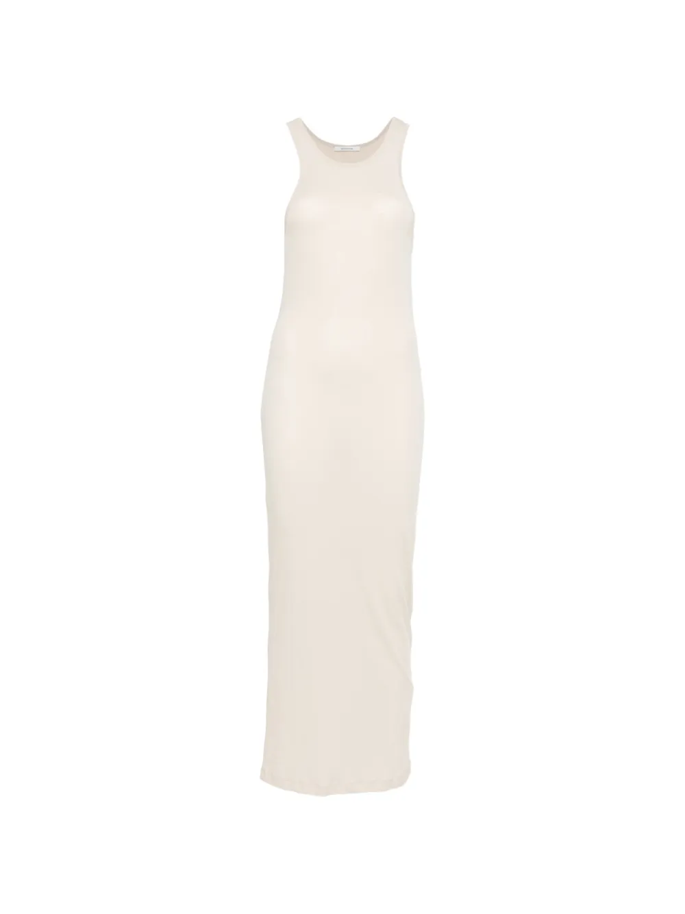 ENTIRE STUDIOS racerback ruched midi dress - Toni neutri
