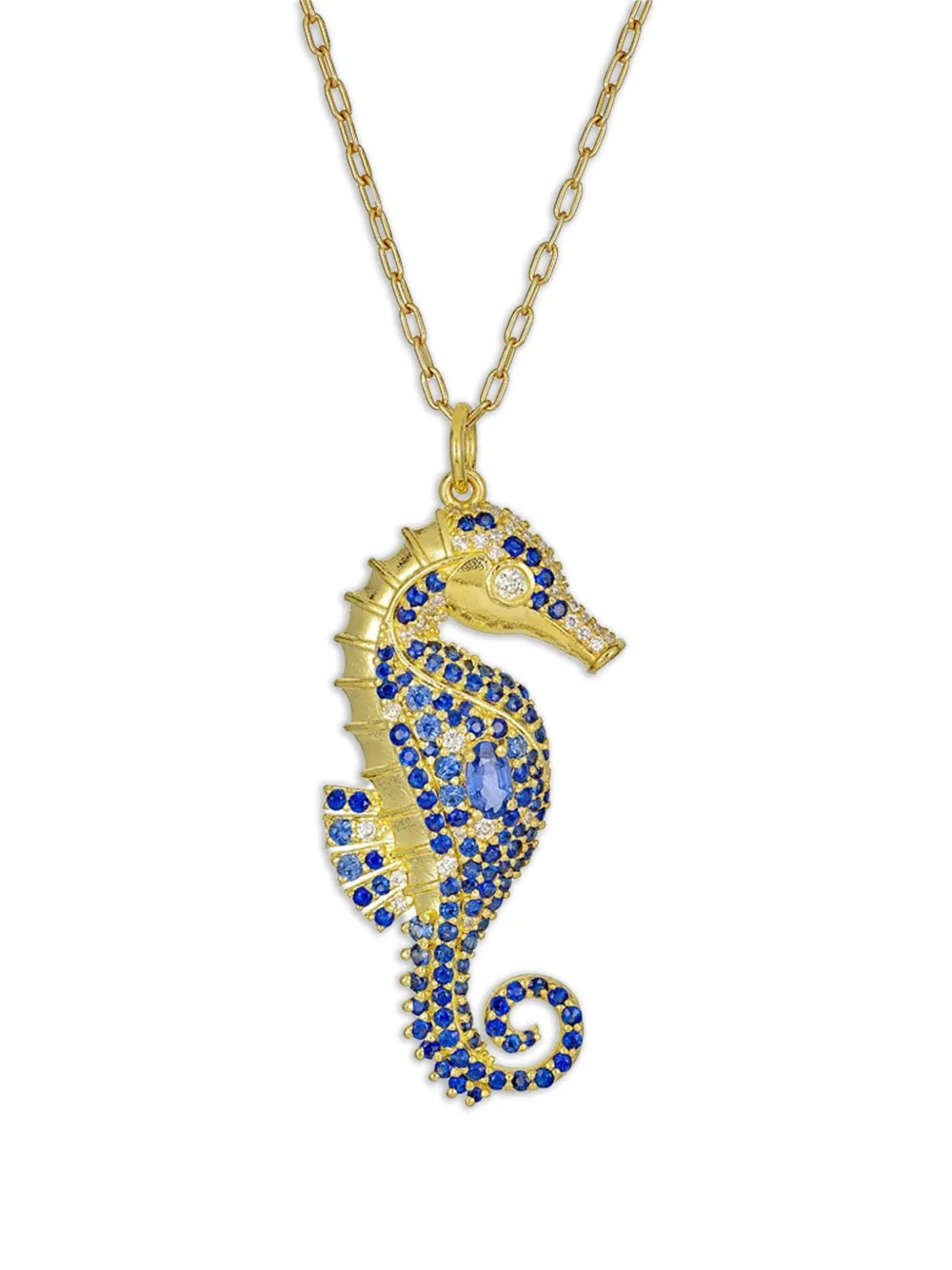 Tanya Farah Seahorse sapphire necklace - Oro