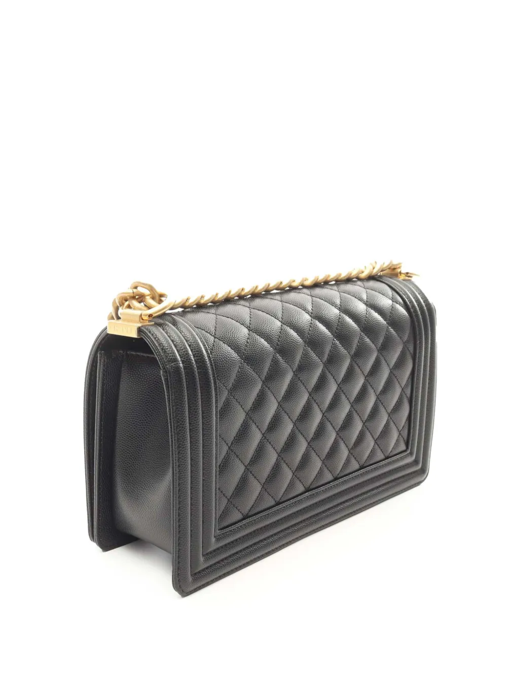 2021-2026 Medium Quilted Caviar Boy Flap Shoulder Bag