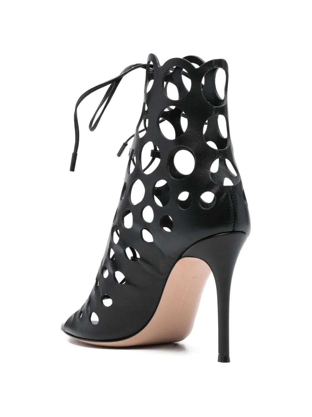 Gianvito Rossi Sandalen met uitgesneden details Zwart