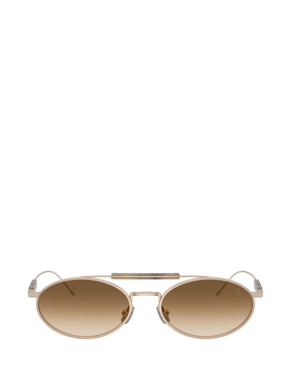 Brunello Cucinelli oval-frame sunglasses - Oro