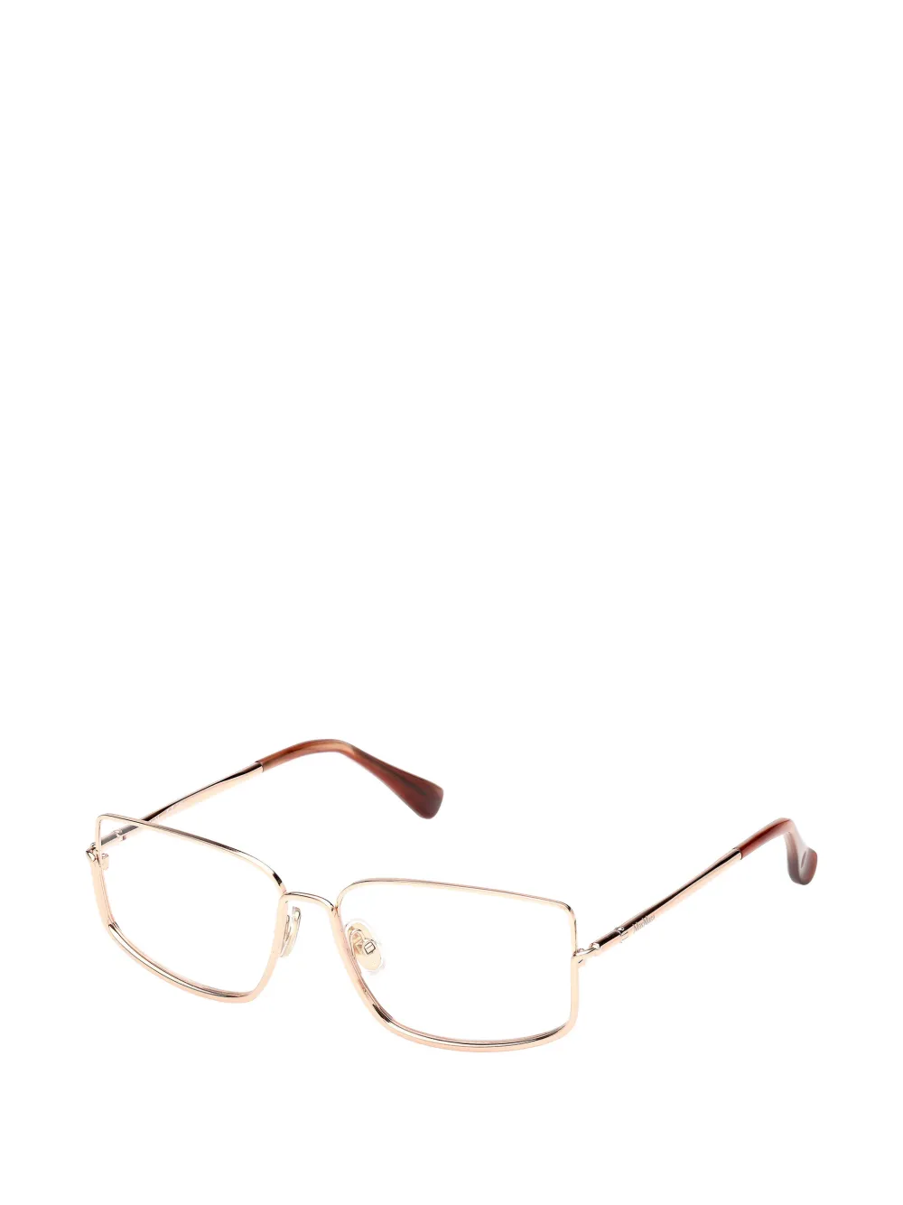 Max Mara Eyewear Bril met rechthoekig montuur Goud