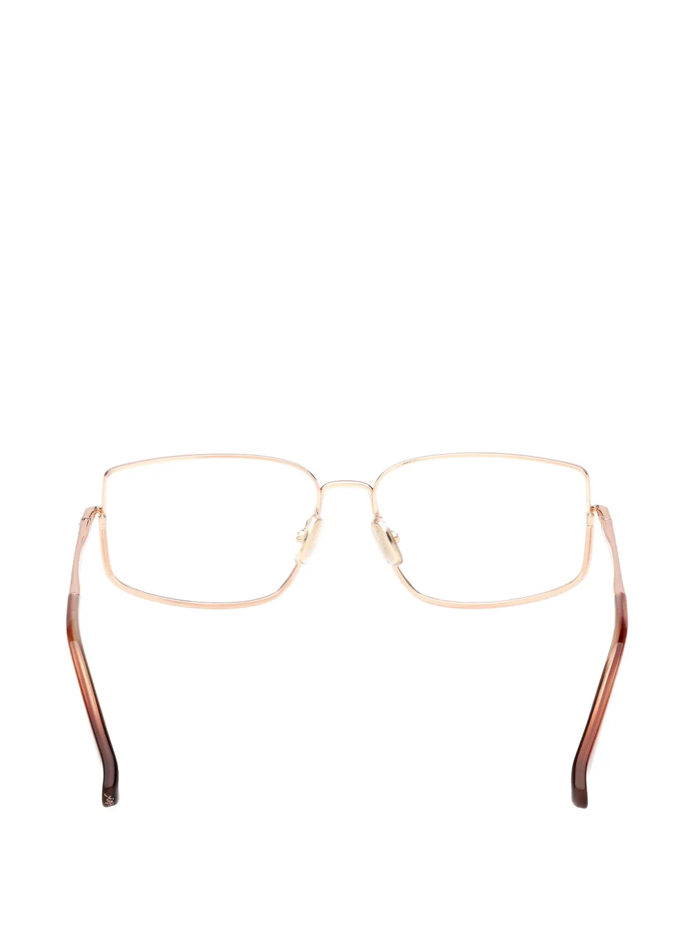 Max Mara Eyewear Bril met rechthoekig montuur Goud