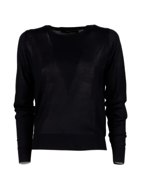 Seventy black long-sleeve T-shirt