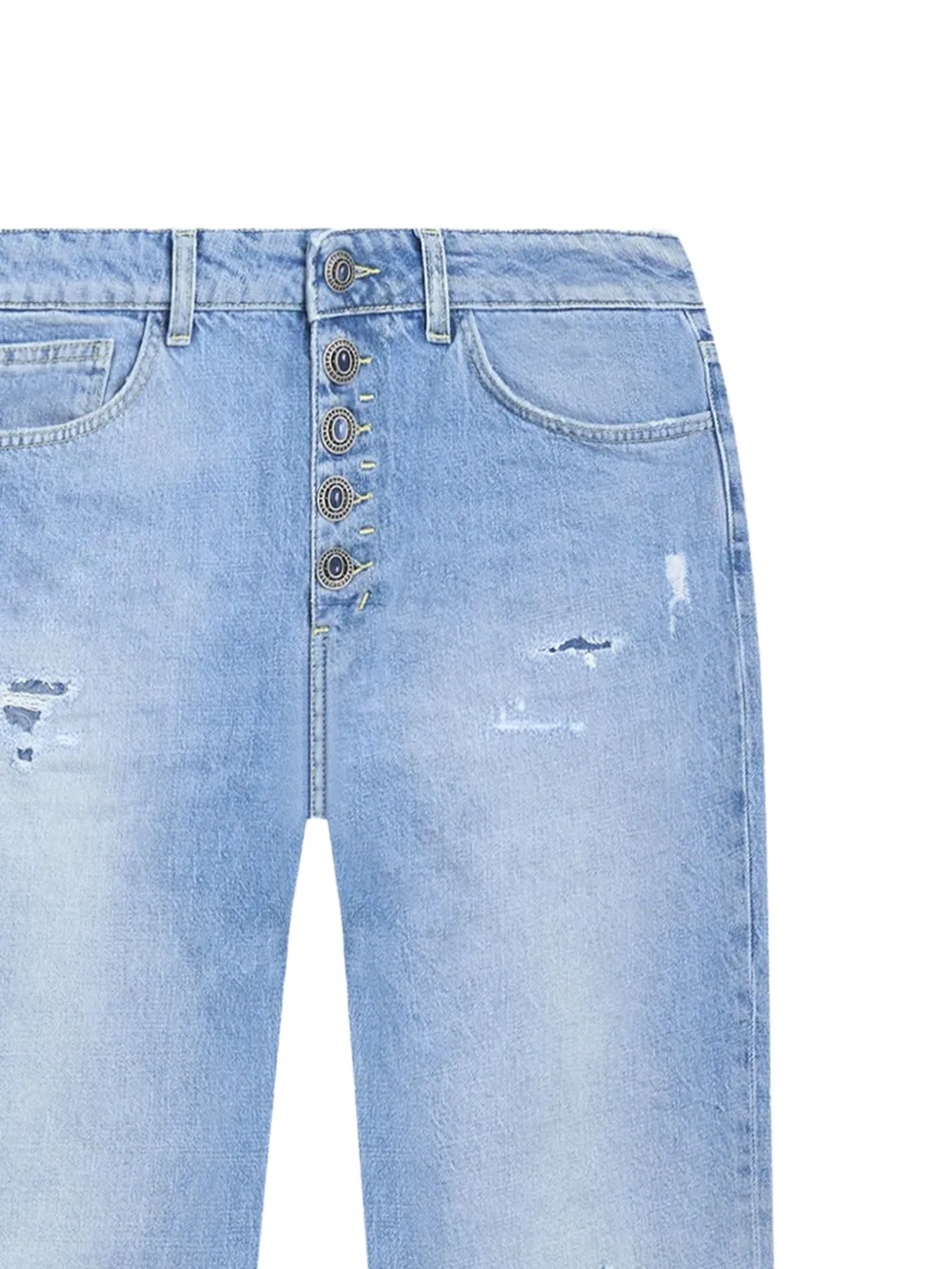  Dondup Belt-loop Buttoned Jeans - Blue 