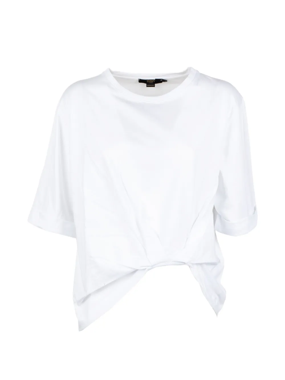 Seventy short-slevee knotted T-shirt - Bianco