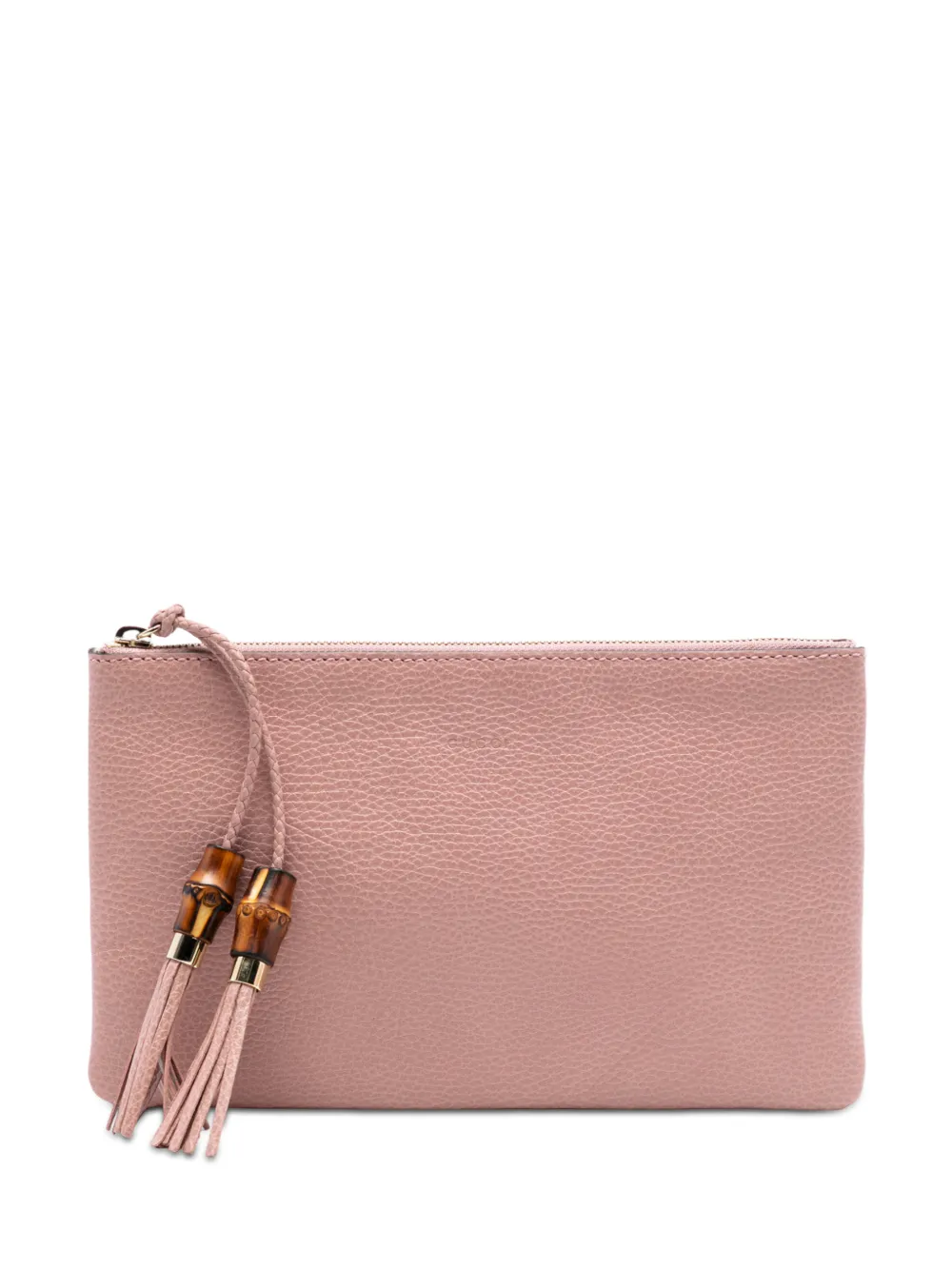Gucci Pre-Owned Clutch in pelle di vitello e bambù 2016-2026 - Rosa