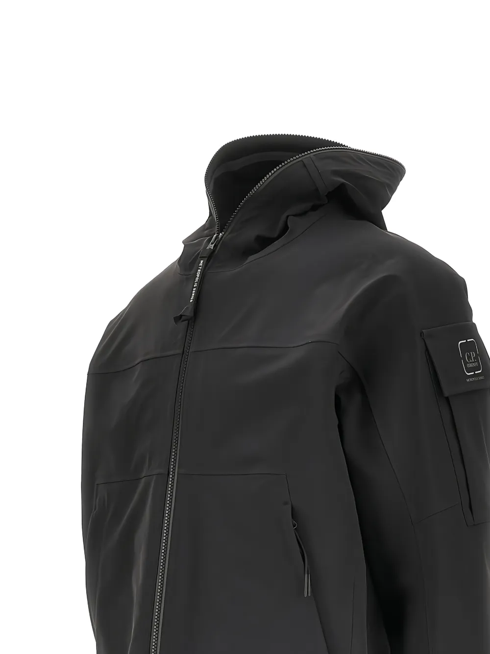 C.P. Company Metropolis Series Metroshell jack met capuchon Zwart