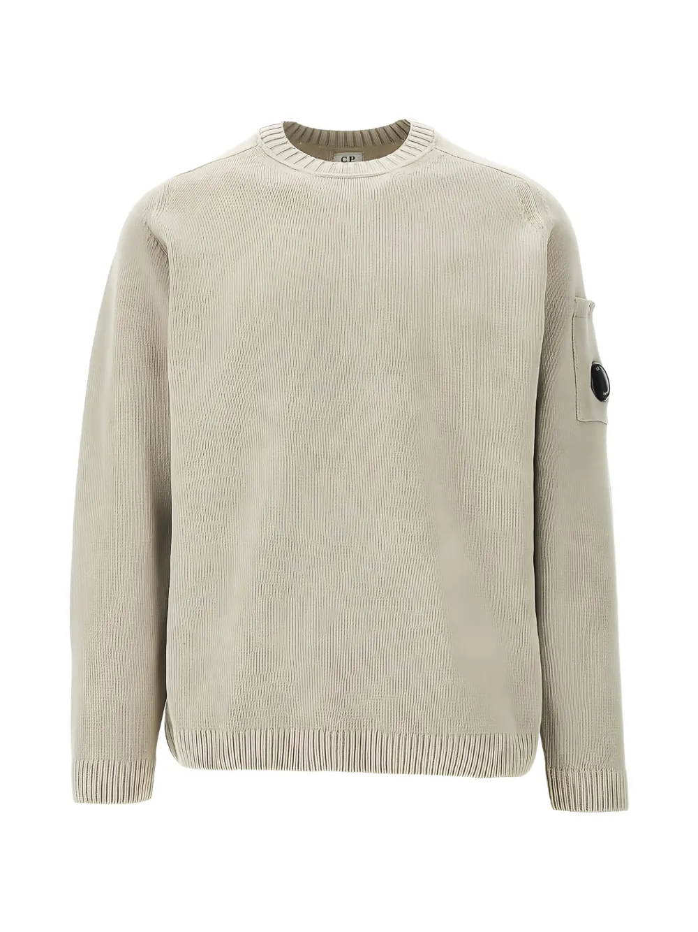 C.P. Company Compass-patch sweater - Bianco