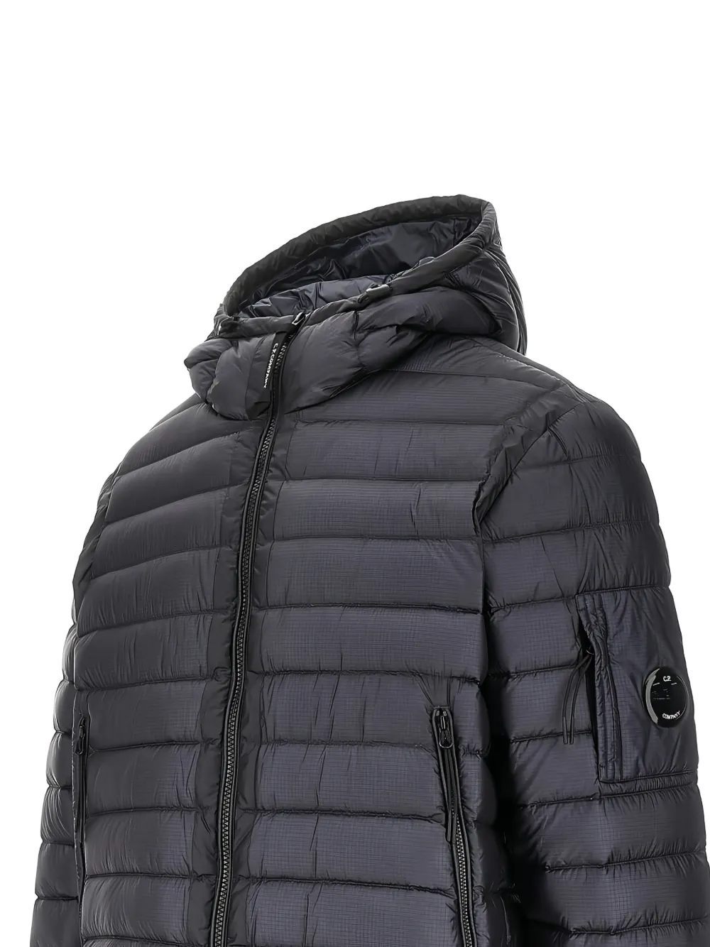 C.P. Company Jack met capuchon en Lens-detail Grijs
