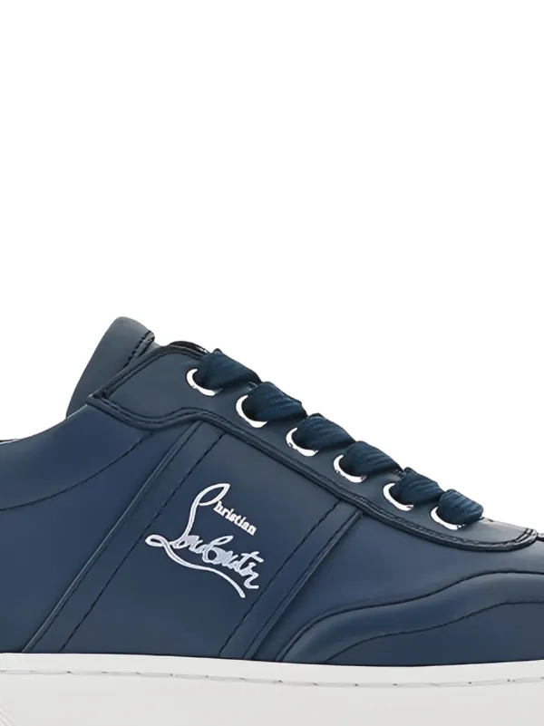 Christian Louboutin Retero Logo Sneakers | Blue | FARFETCH