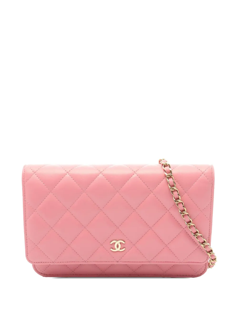 CHANEL Pre-Owned 2021-2026 Classic Lambskin Wallet on Chain crossbody bag - Rosa