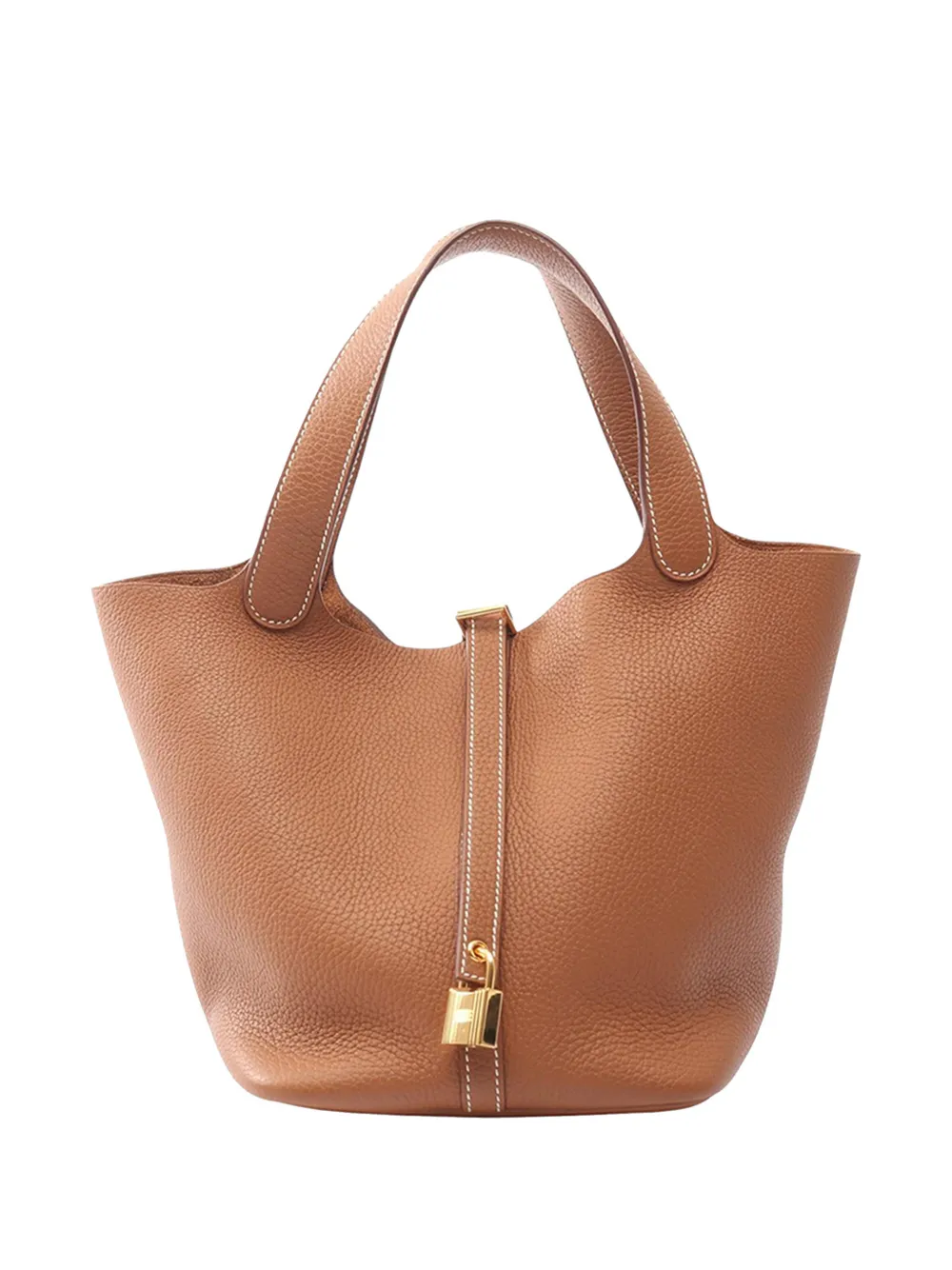 Hermès Pre-Owned 2021 Clemence Picotin Lock MM handbag - Marrone