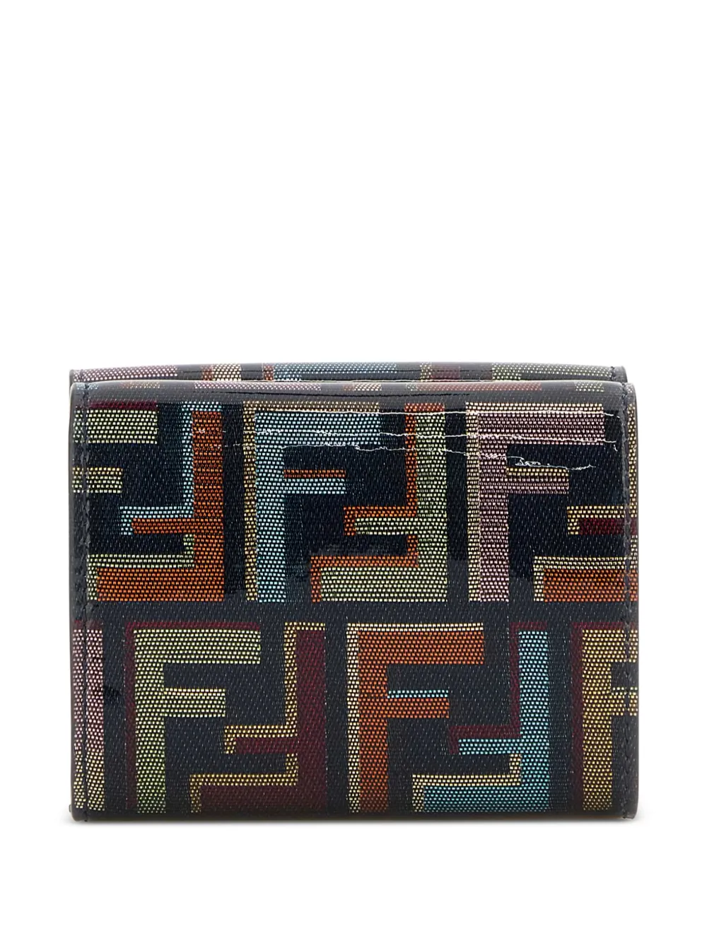  Fendi Cartera Ff Con Estampado Diamonds - Azul 