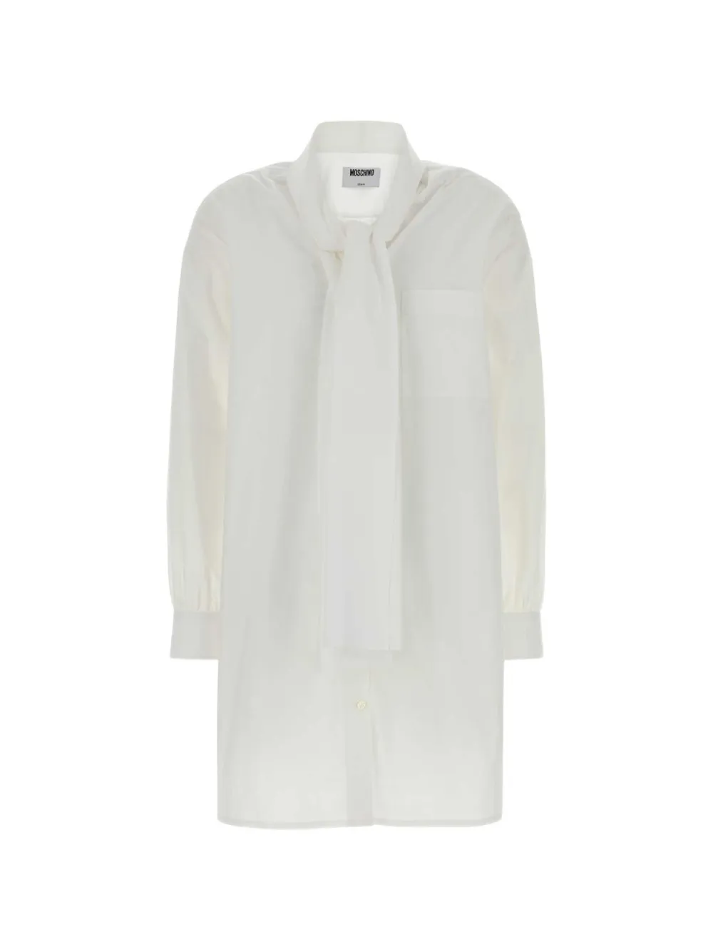 Moschino poplin shirt dress - Weiß
