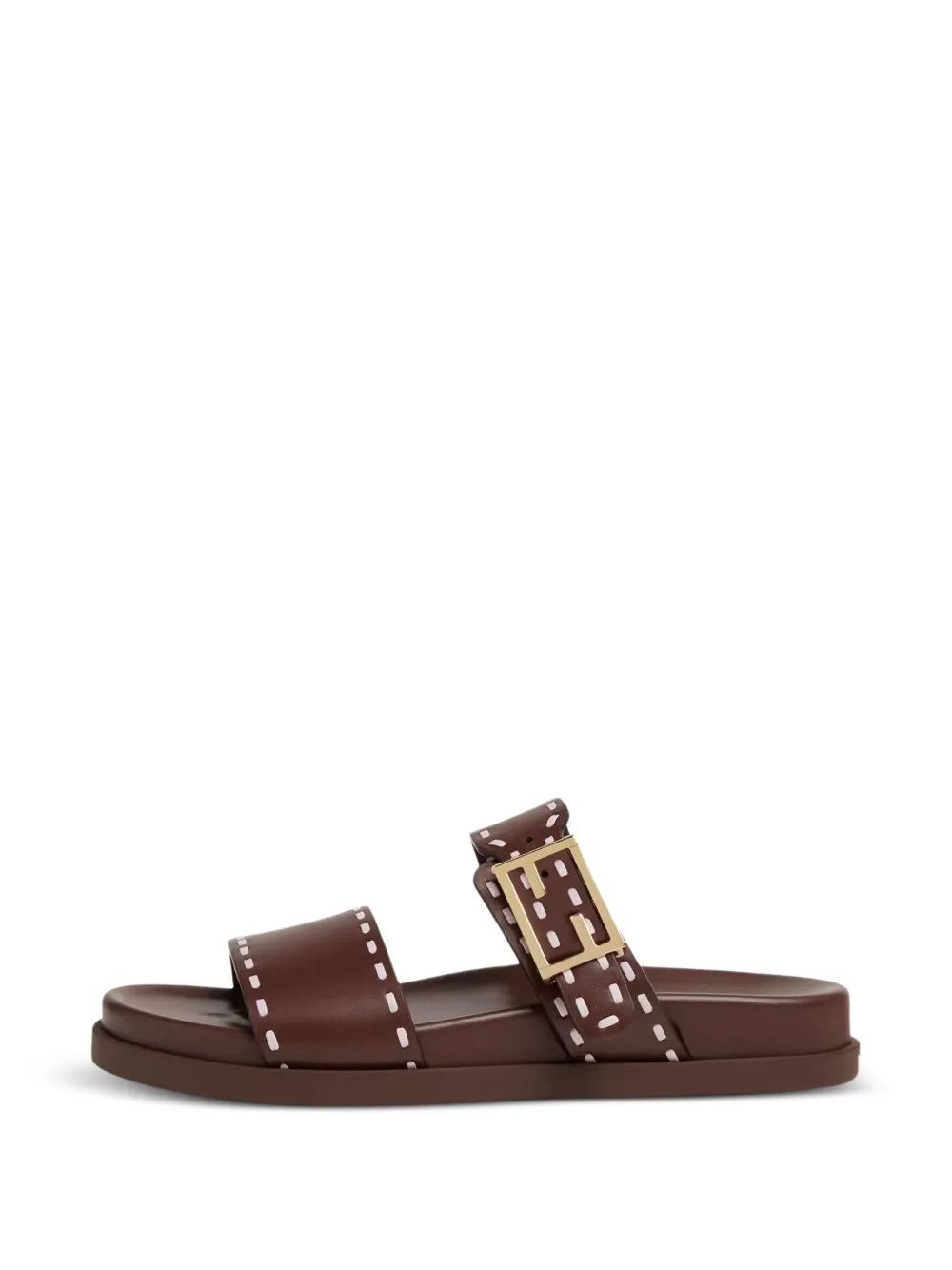 FENDI Feel sandalen met gespdetail Bruin