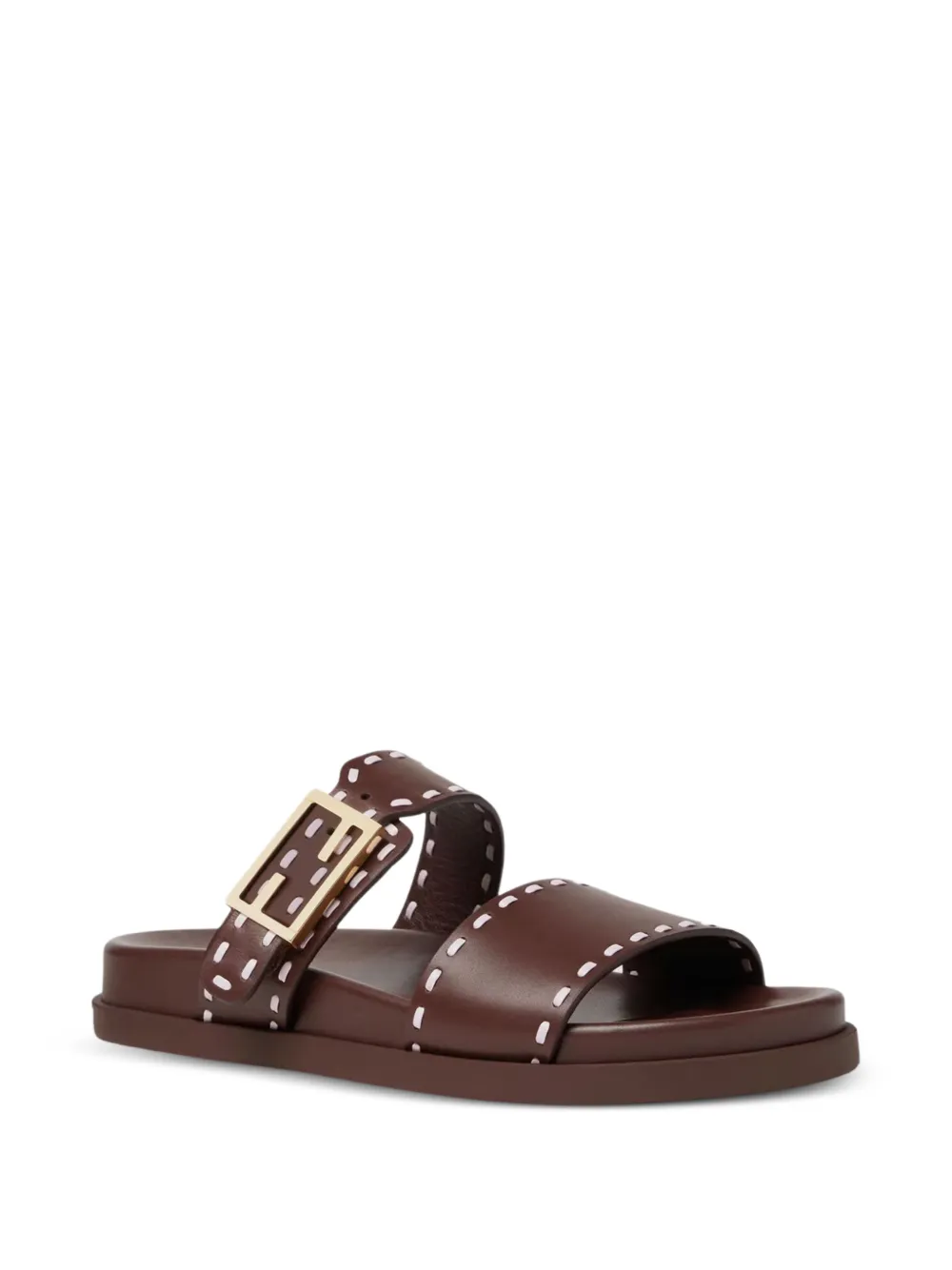 FENDI Feel sandalen met gespdetail Bruin