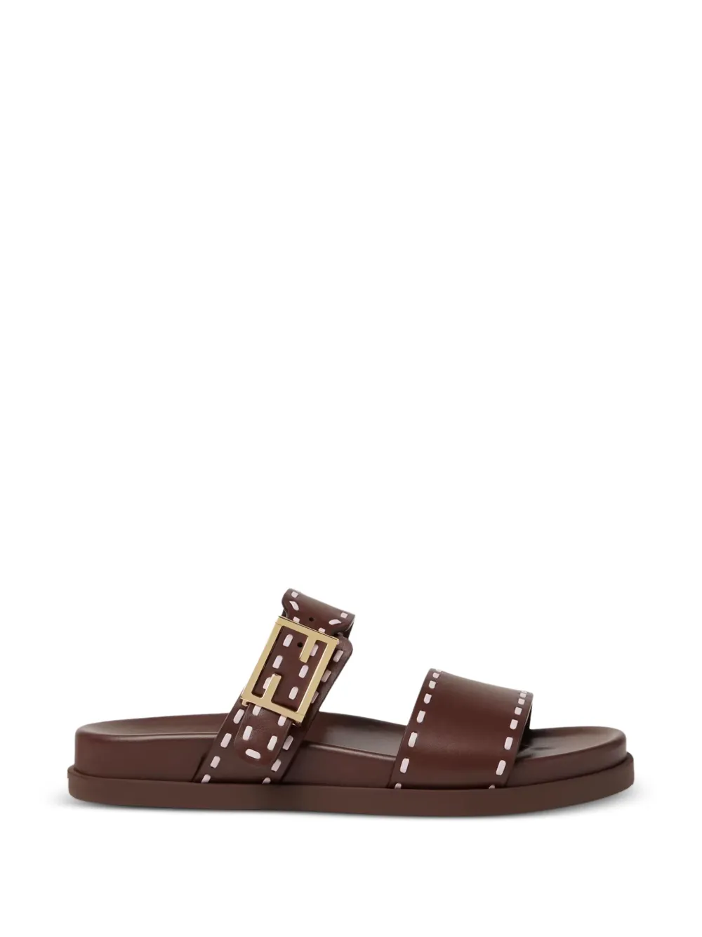 FENDI Feel sandalen met gespdetail Bruin