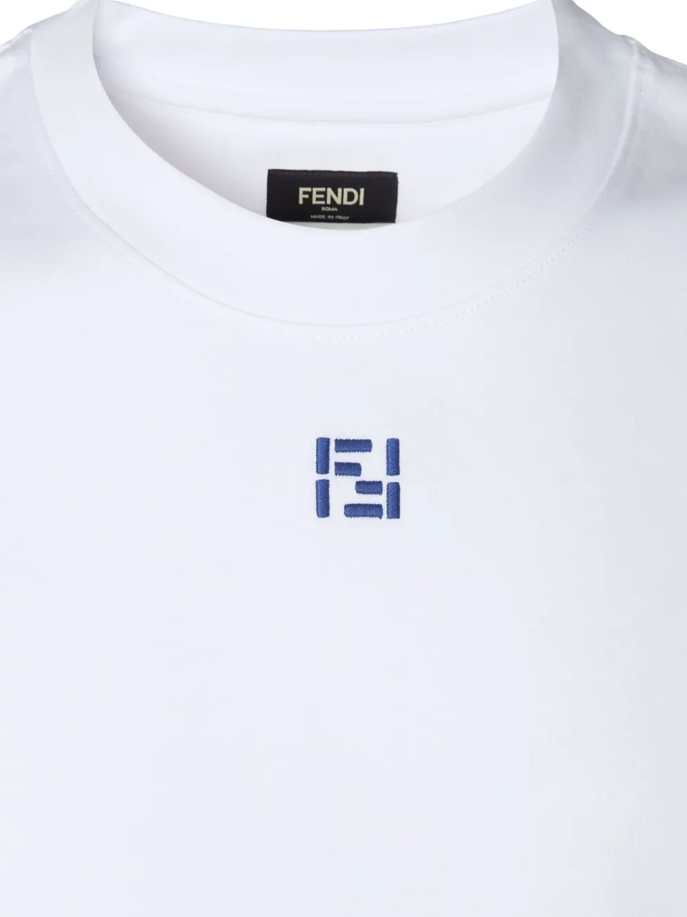 FENDI T-shirt met borduurwerk Wit