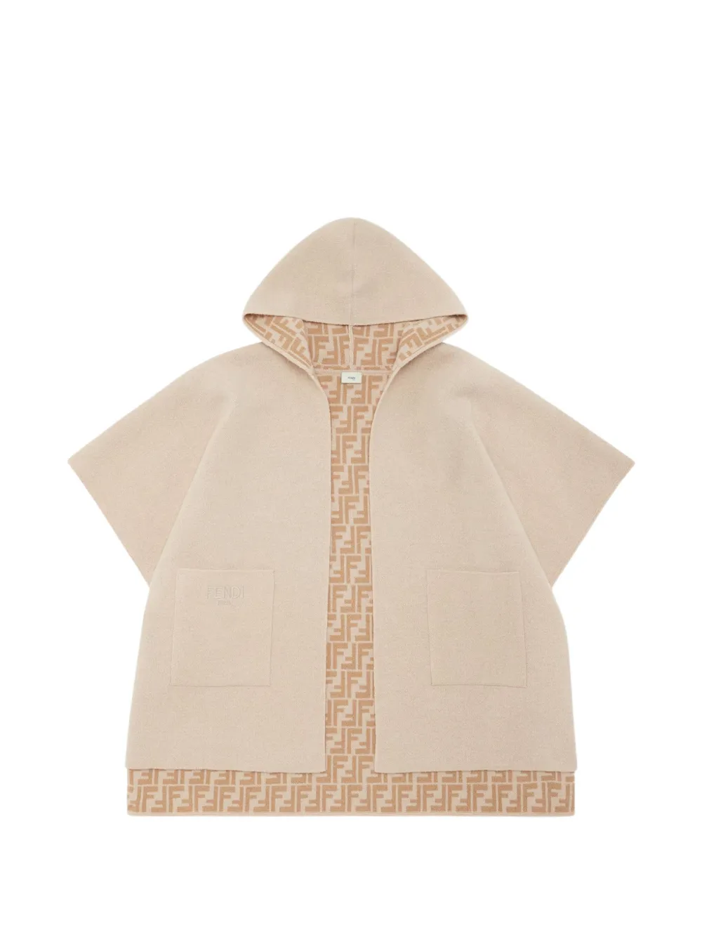Fendi Kids Mantella con tasche - Toni neutri