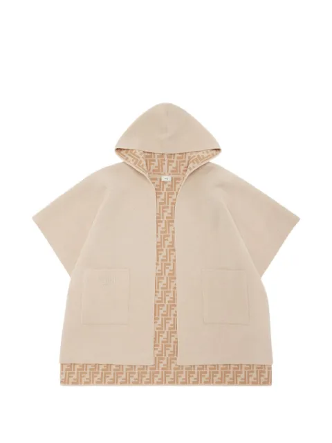 Fendi Kids Pelerine com bolso frontal