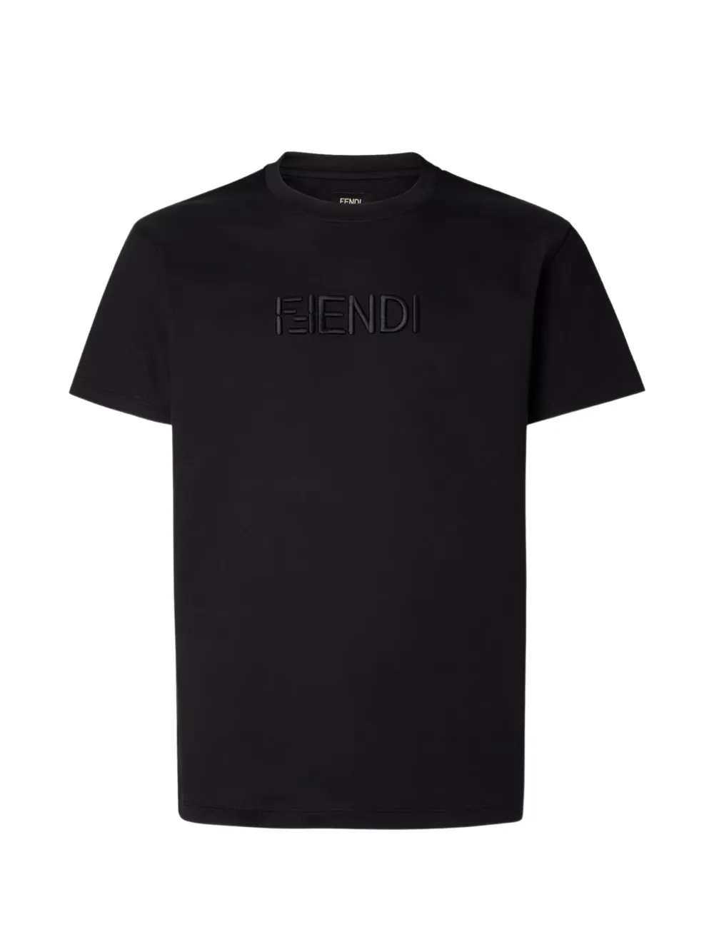 FENDI T-shirt con logo - Nero