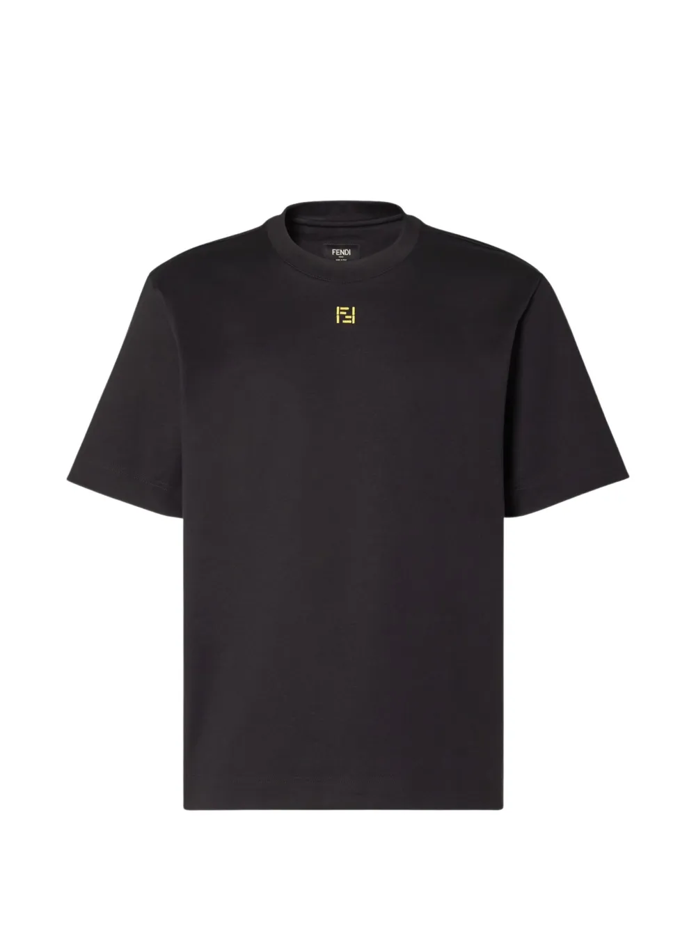 FENDI T-shirt con logo - Nero