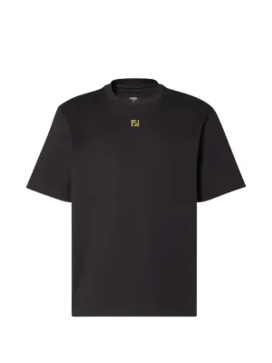 FENDI Embroidered T-shirt | Black | FARFETCH