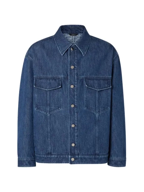 FENDI logo-patch denim jacket 