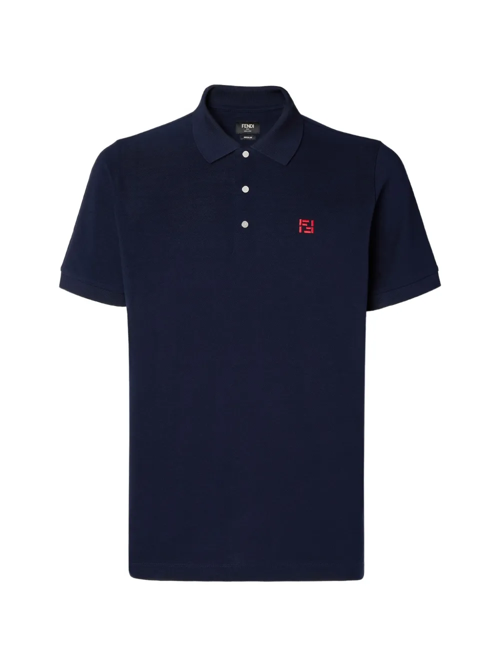 FENDI FF-embroidered polo shirt