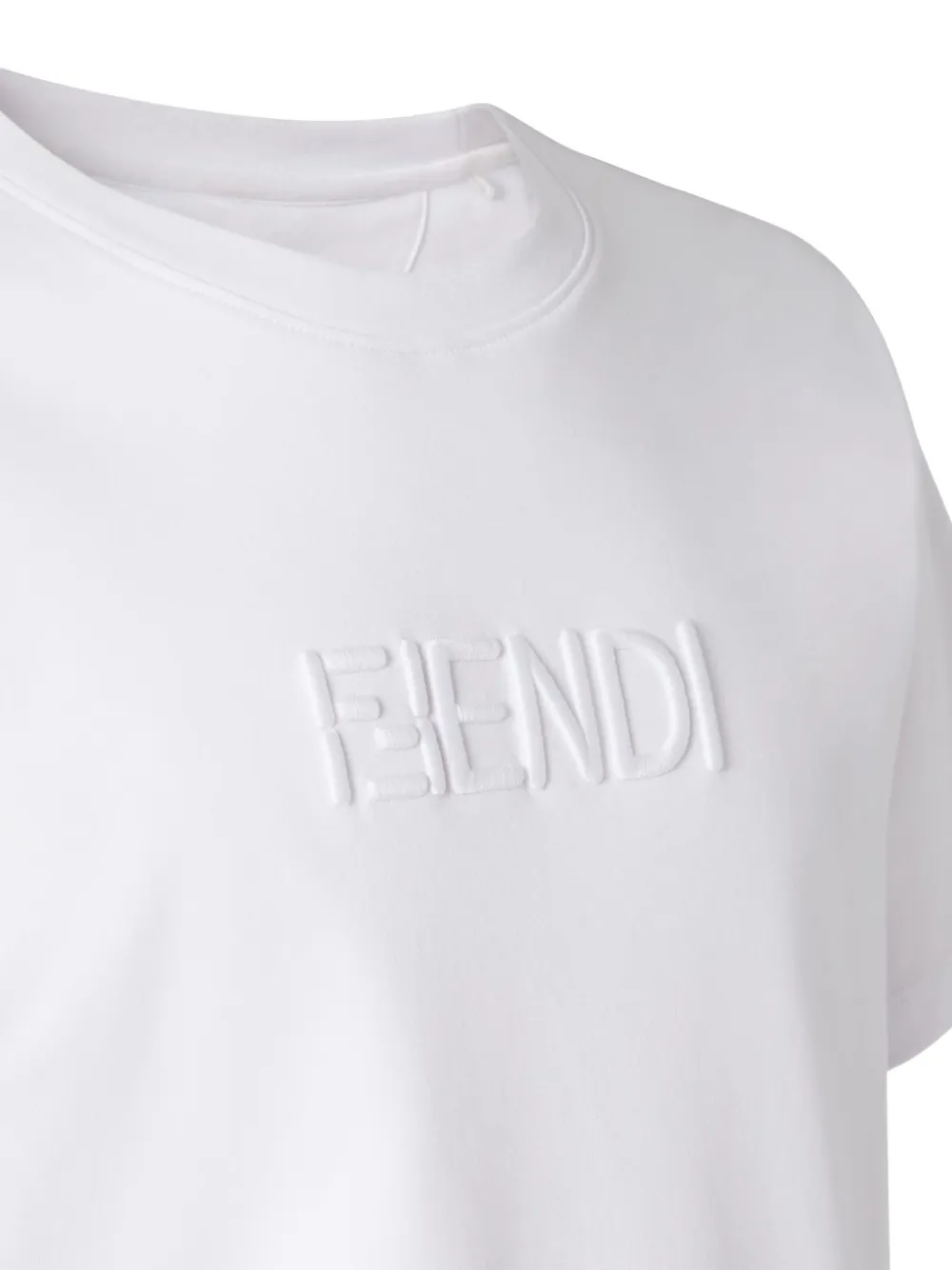 FENDI T-shirt met reliëf Wit