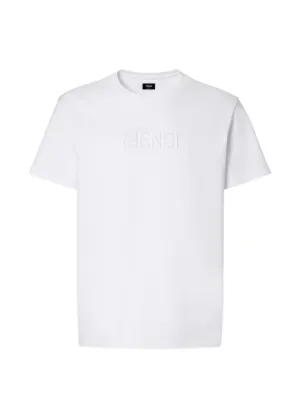 FENDI Embroidered T-shirt | White | FARFETCH JO
