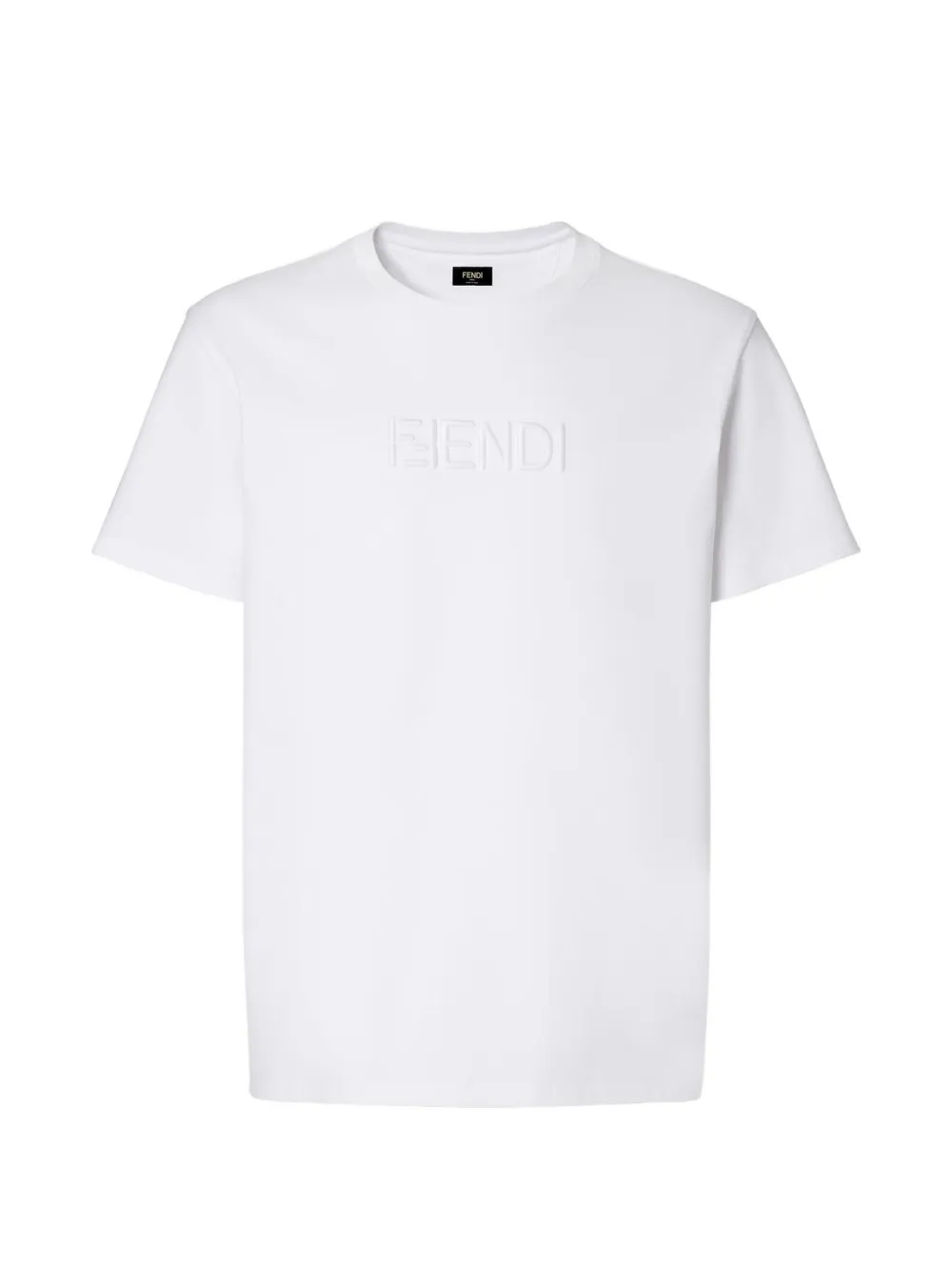 FENDI T-shirt met reliëf Wit