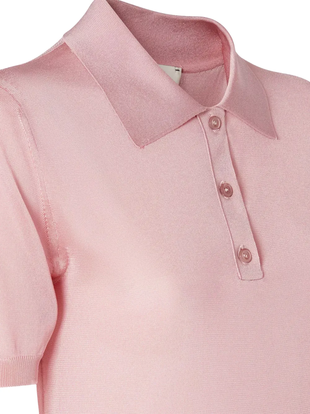  Fendi Buttoned Polo Shirt - Pink 