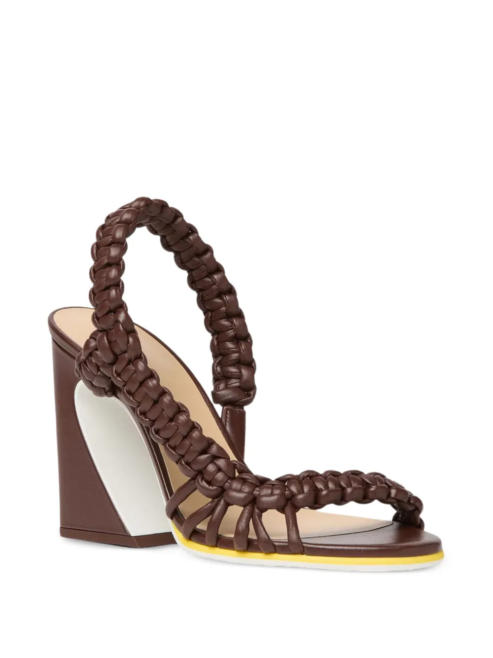 FENDI Arco gevlochten sandalen Bruin