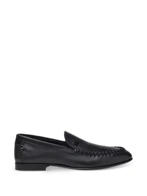 FENDI O'Lock Leather Loafers | Brown | FARFETCH