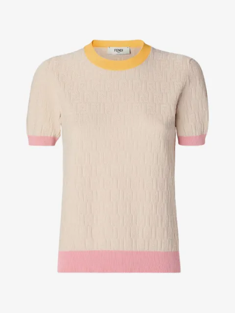 FENDI 텍스처 티셔츠