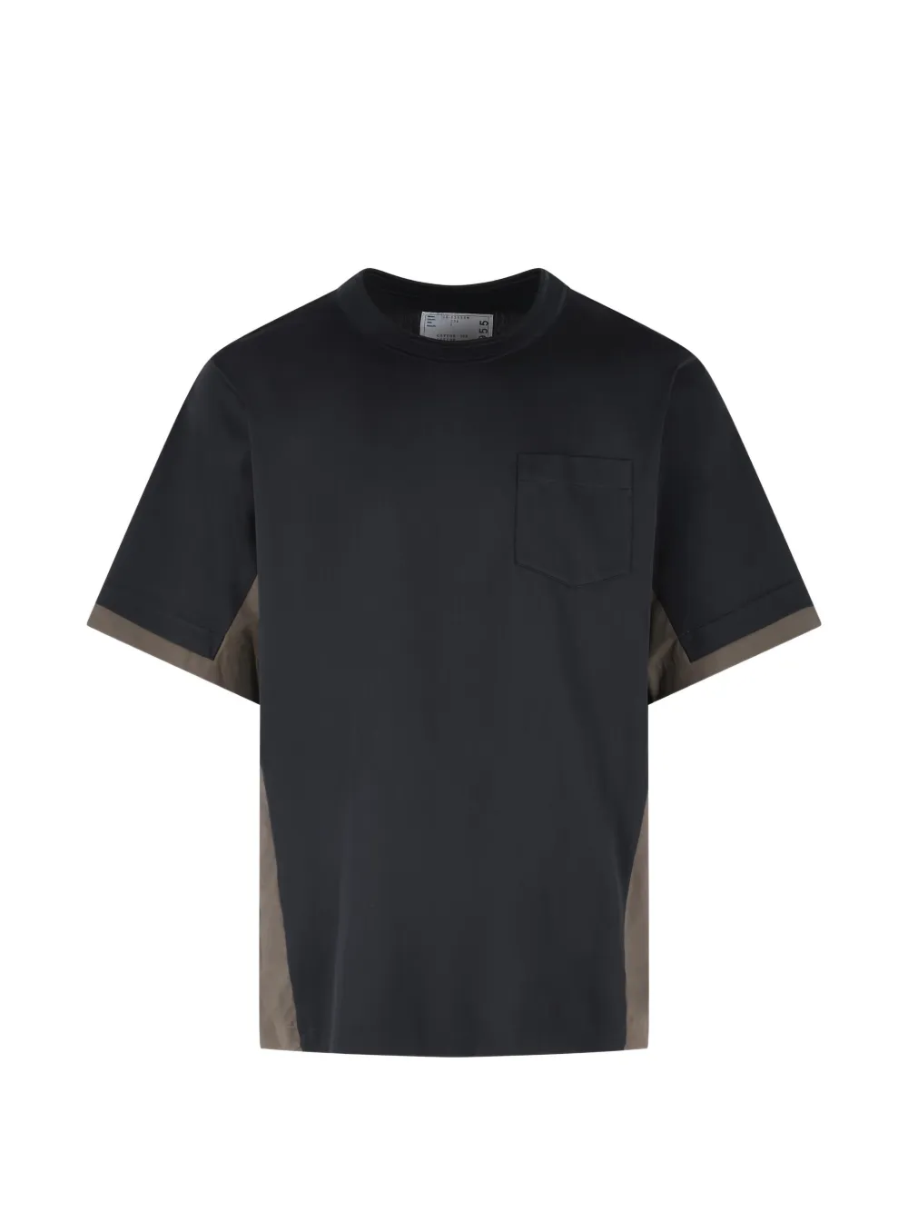 sacai patch-pocket stitch-detail T-shirt - Nero
