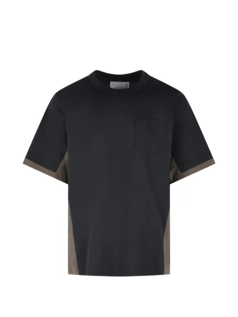 sacai patch-pocket stitch-detail T-shirt