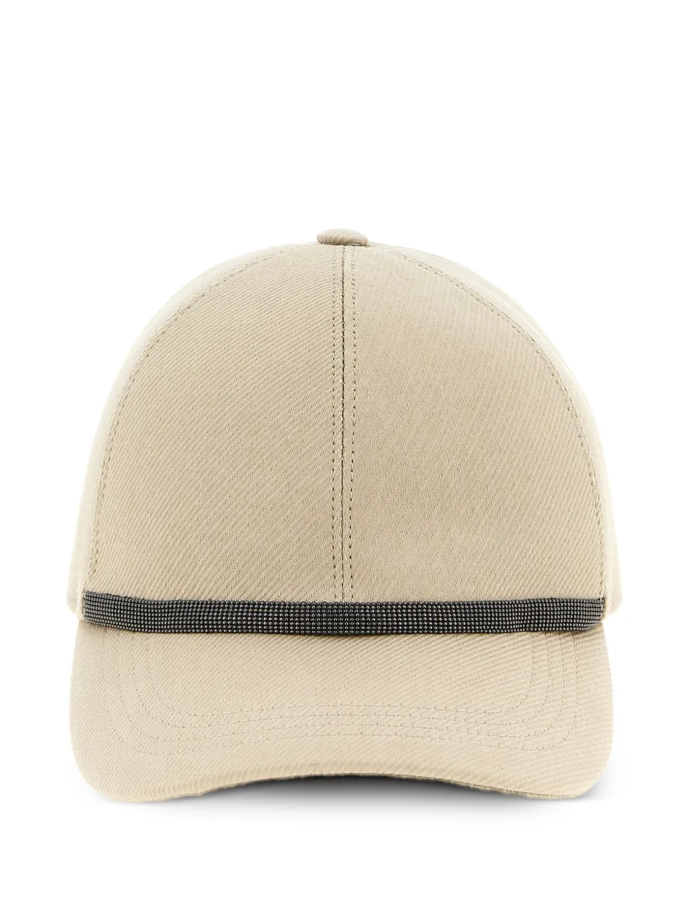 Brunello Cucinelli embelished-trim monile baseball hat - Toni neutri