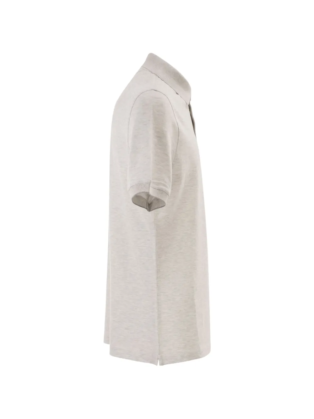  Brunello Cucinelli Printed-logo Polo Shirt - Neutrals 