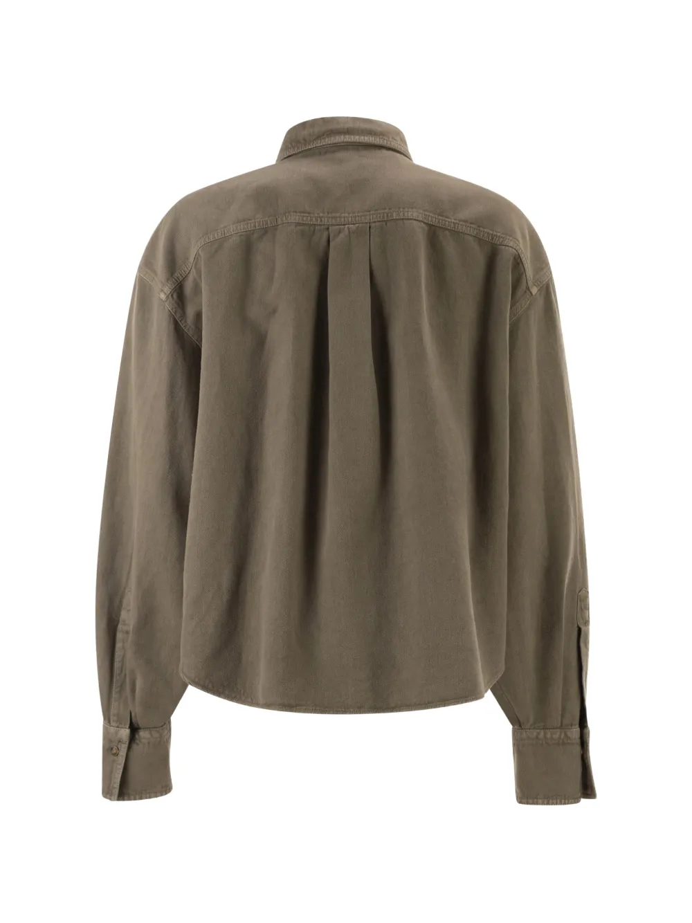 Brunello Cucinelli Blouse met klepzakken en knopen Bruin