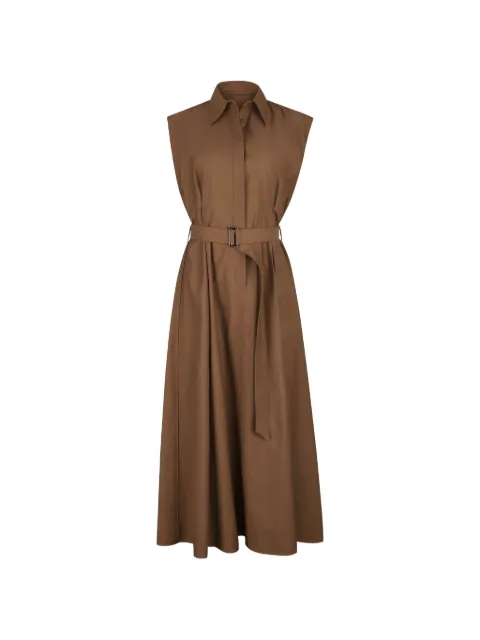 Brunello Cucinelli vestido midi con cinturón