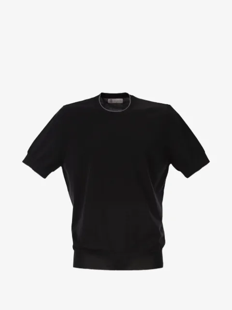 Brunello Cucinelli crew-neck ribbed short-sleeve T-shirt