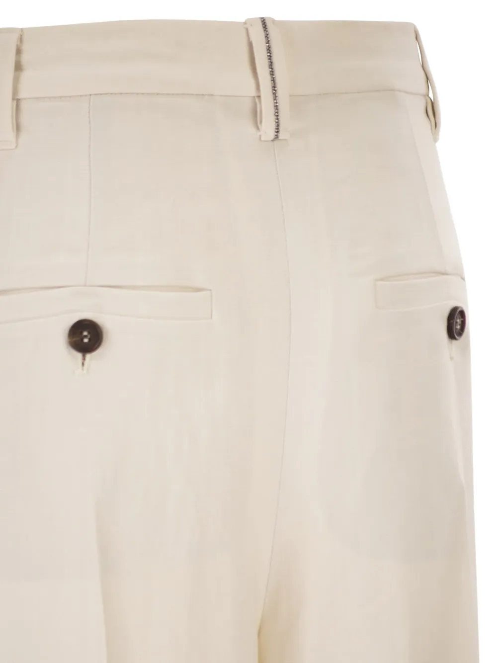 Brunello Cucinelli Geplooide pantalon Beige