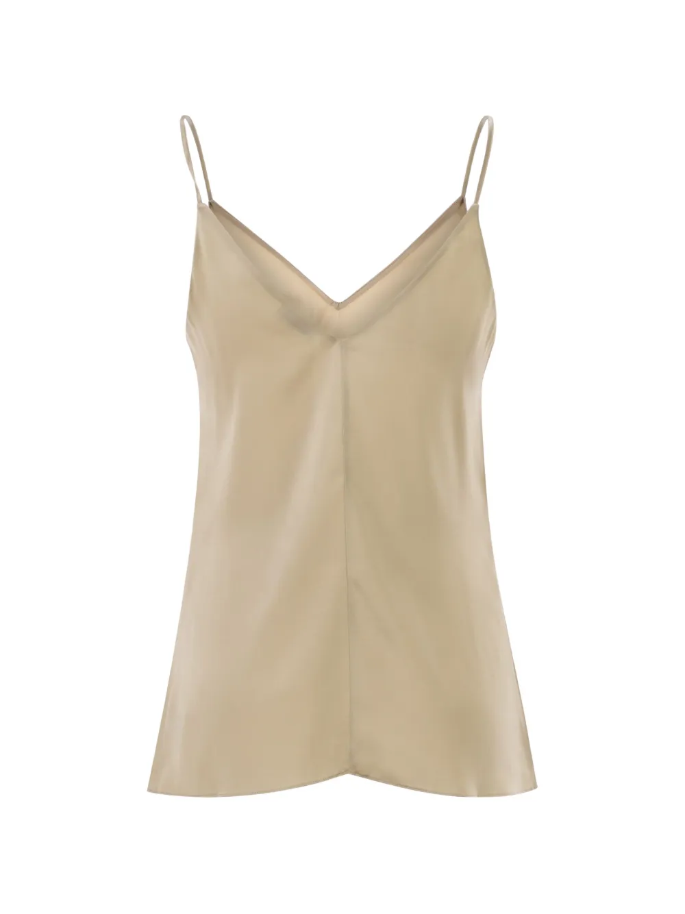  Brunello Cucinelli Stretch V-neck Top - Neutrals 