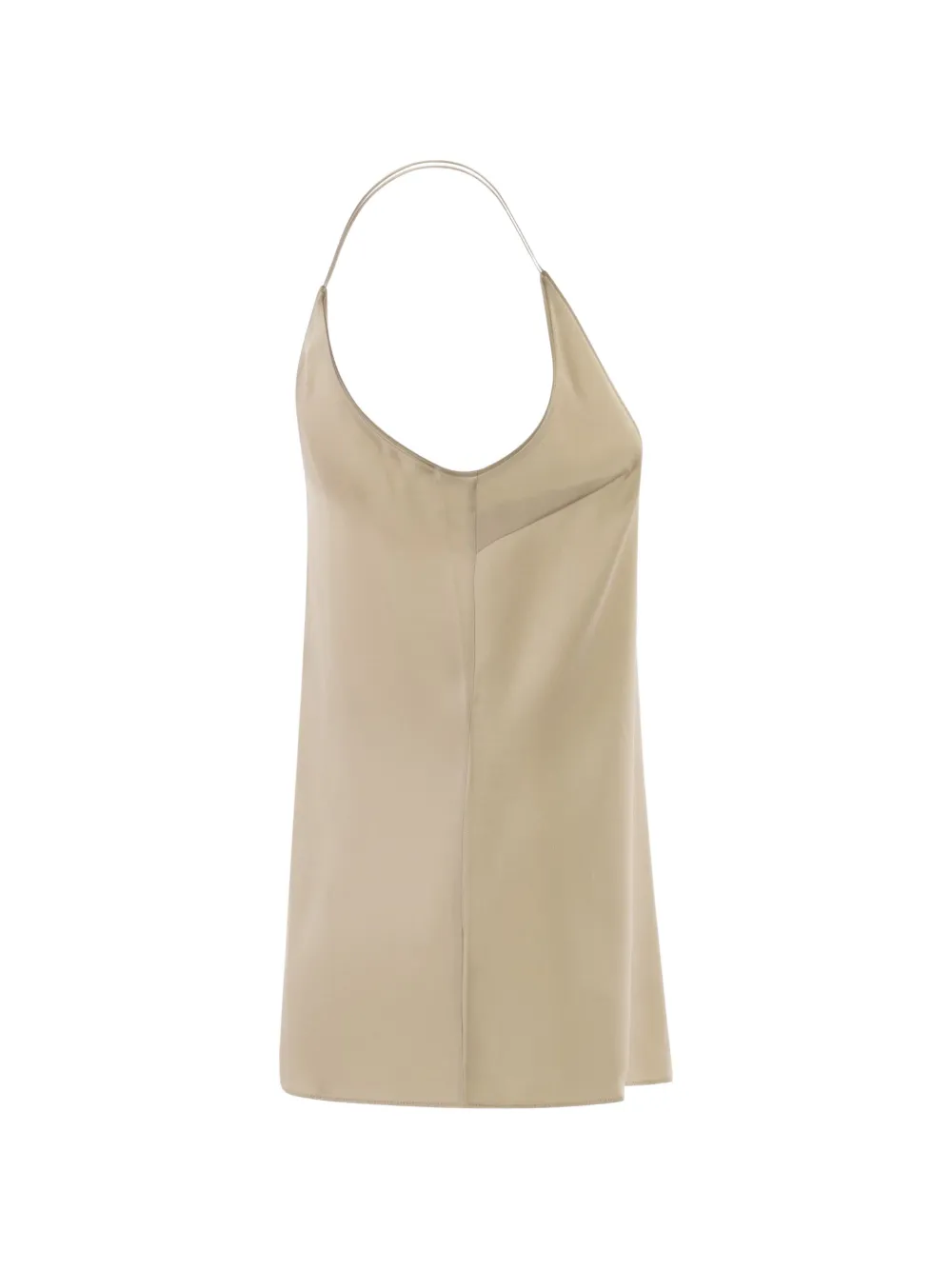  Brunello Cucinelli Stretch V-neck Top - Neutrals 
