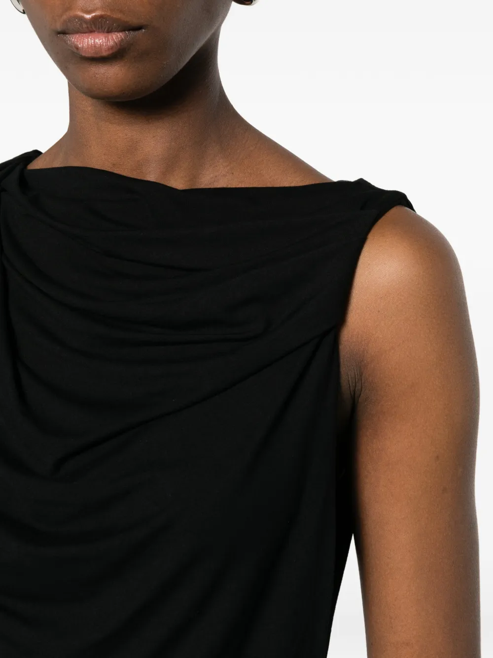 Sleeveless Draped Top