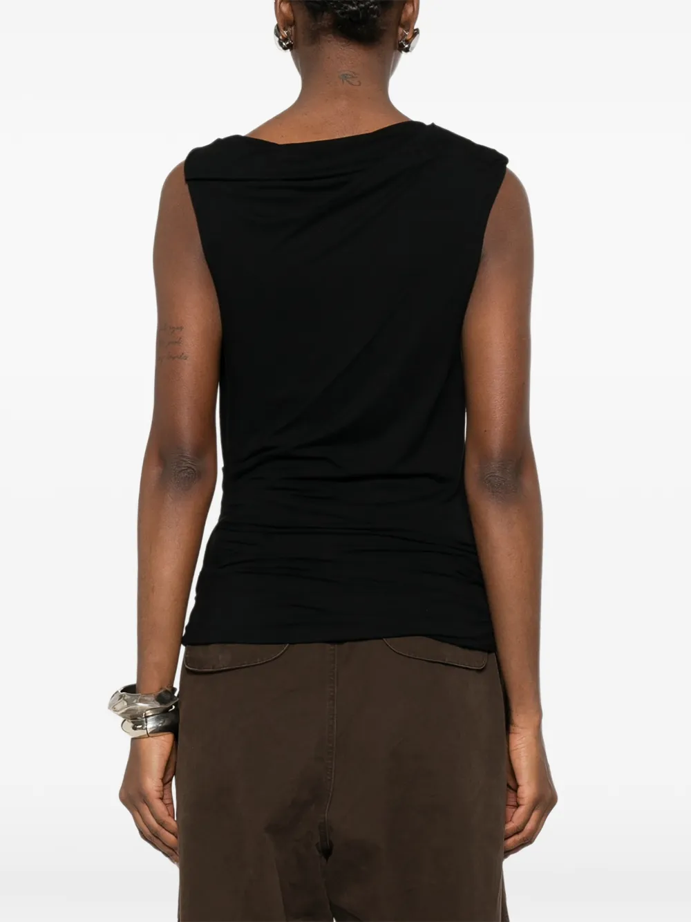 Sleeveless Draped Top